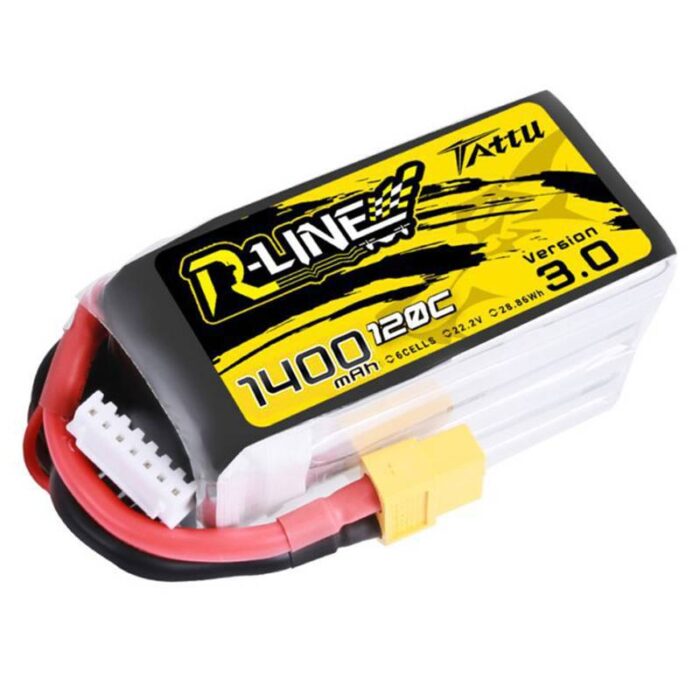 Tattu R-Line 3.0 6s 1400mAh 120C Lipo