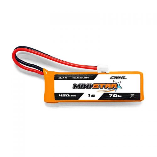 CNHL MiniStar 450mAh 3.7V 1S 70C Lipo Battery With PH 2.0 for EMAX TinyHawk