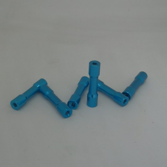 Postes de Aluminio (azul) 25 y 28 mm