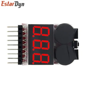 Probador de voltaje de batería Lipo BX100 1-8 S/alarma de vibración de bajo voltaje Probador de voltaje de batería Lipo BX100 1-8 S/alarma de vibración de bajo voltaje