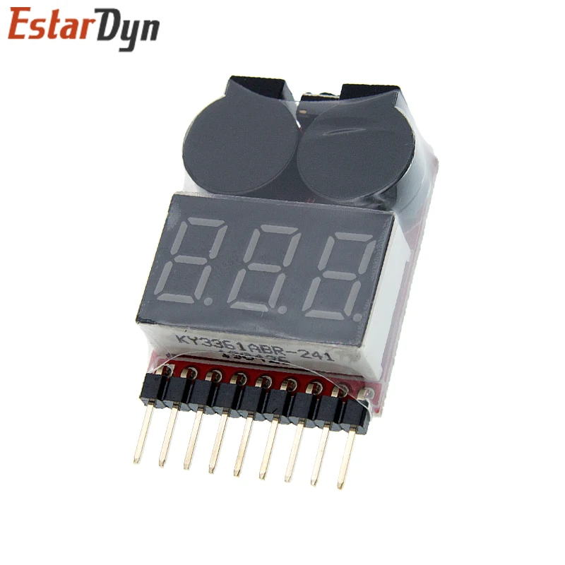 Probador de voltaje de batería Lipo BX100 1-8 S/alarma de vibración de bajo voltaje