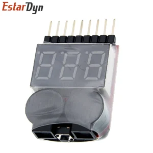Probador de voltaje de batería Lipo BX100 1-8 S/alarma de vibración de bajo voltaje Probador de voltaje de batería Lipo BX100 1-8 S/alarma de vibración de bajo voltaje