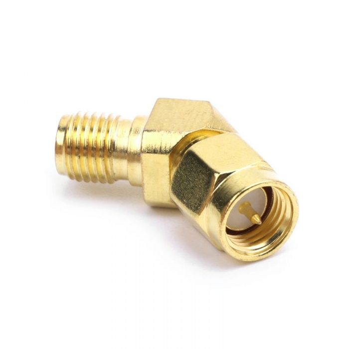 Adaptador SMA macho a SMA hembra 45 135 grados para antena de gafas FPV