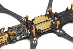 FLYWOO Mr.Croc 225mm 5 pulgadas FPV FreeStyle Racing Frame Kit( DORADO)