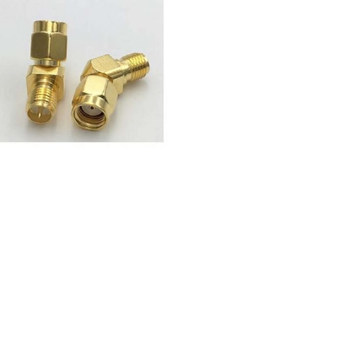 Adaptador RP-SMA macho a RP-SMA macho 45 grados para antena de gafas FPV