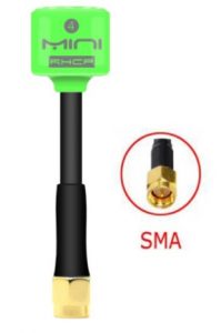 Lollipop-antenas Mini 4 RHCP 5,8G, transmisor 2.8Dbi FPV de alta ganancia Corta Verde Fluo 60 mm