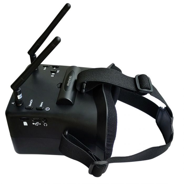 GAFAS SJ RHD430 5.8G 48CH DIVERSITY FPV VIDEO W/DVR, USB-C CHARGING
