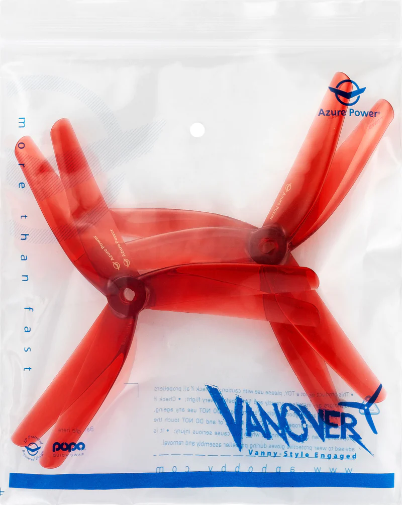 HÉLICES AZURE POWER 5″ VANOVER LIMITED EDITION (ROJAS)