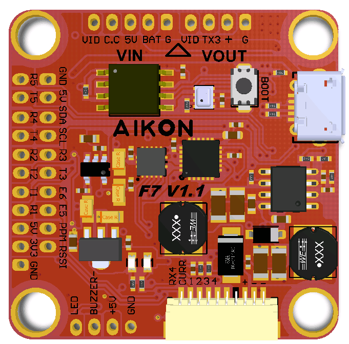 Aikon F7 Flight Controller with OSD (30 x 30