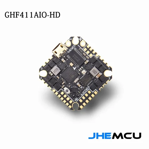 JHEMCU-CONTROLADOR DE VUELO GHF411AIO-ICM 40A F411 icm4268p 2-6S 25,5×25,5mm
