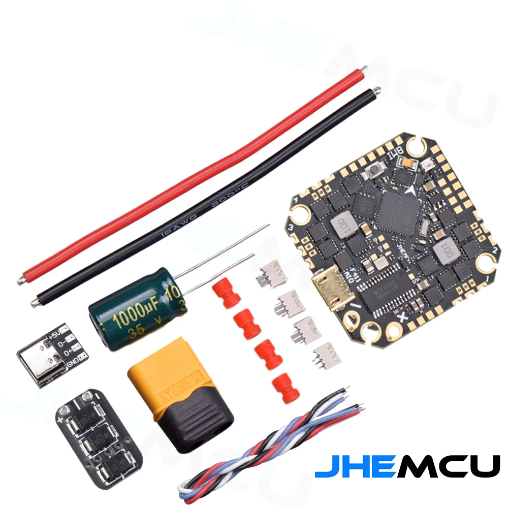 JHEMCU-CONTROLADOR DE VUELO GHF411AIO-ICM 40A F411 icm4268p 2-6S 25,5×25,5mm