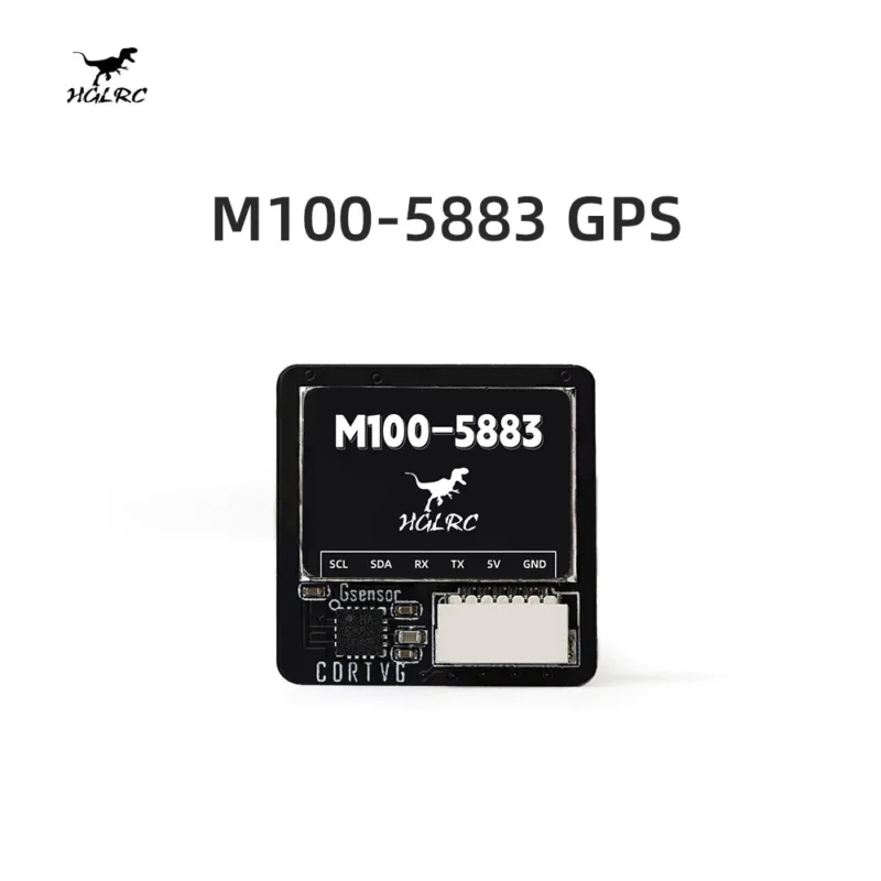 Modulo GPS HGLRC M100-5883 Per Droni FPV – Chip 10ª Gen, Bussola QMC5883, Supporto GPS+Galileo+BDS, 21x21 Mm