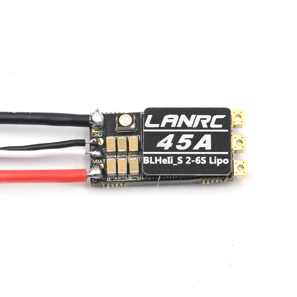 Esc LANRC 45A 35A BLHeli_S ESC 2-6S luz LED DSHOT125/300/600