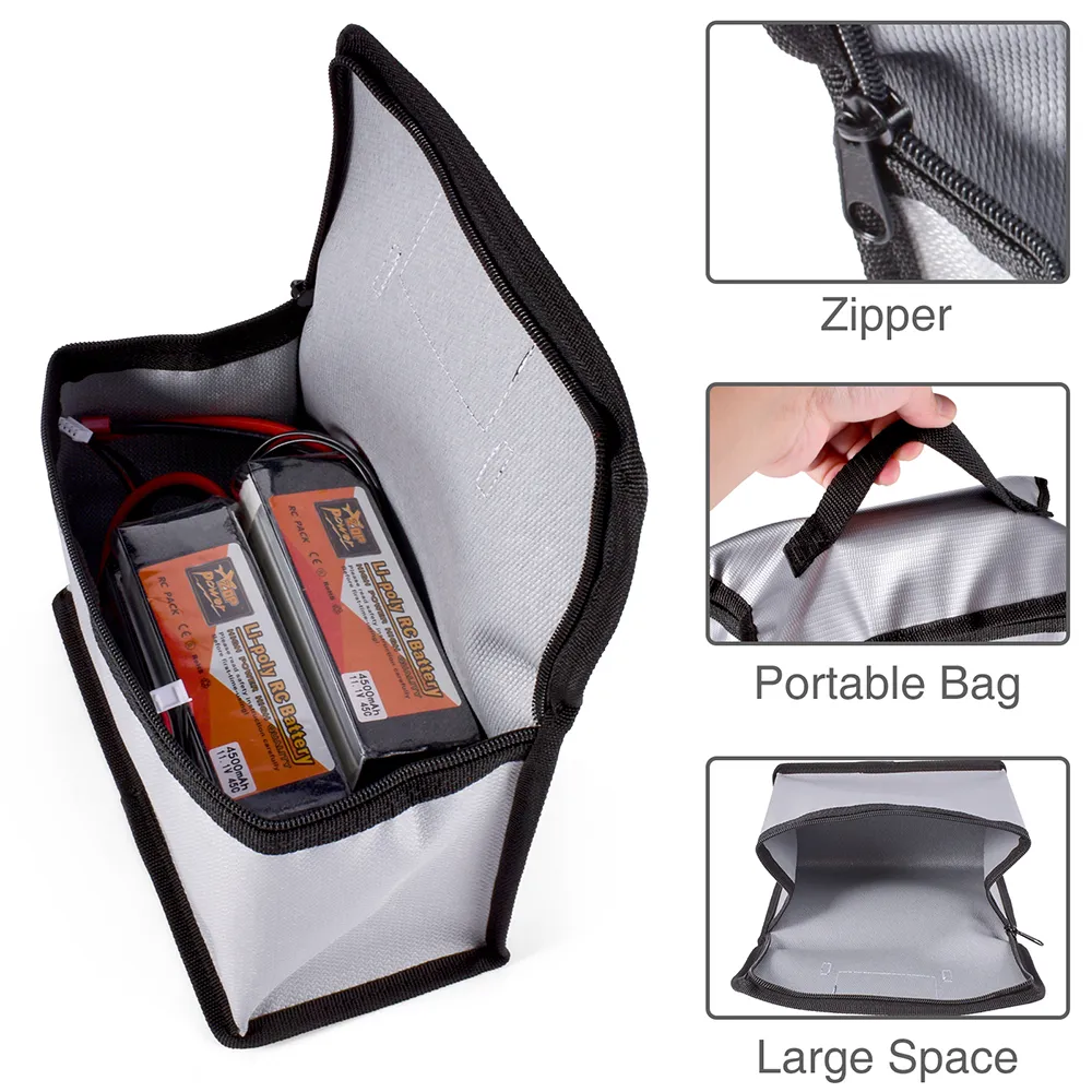 Bolso de seguridad a prueba de explosiones, 215x115x155mm