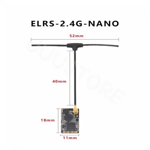 ELRS NANO ExpressLRS 2,4 GHz, BETAFPV NANO 2400 RX  tipo T,  Wifi