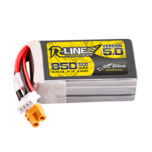Tattu R-Line Versión 5.0 850mAh 4S 14.8V 150C Batería Lipo  Enchufe XT30U-F