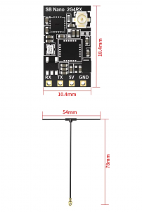 Receptor ELRS SpeedyBee Nano 2.4G ExpressLRS