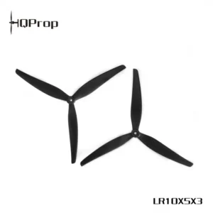 HQProp LR10X5X3 (1CCW+1CW) Nylon reforzado con fibra de vidrio negro