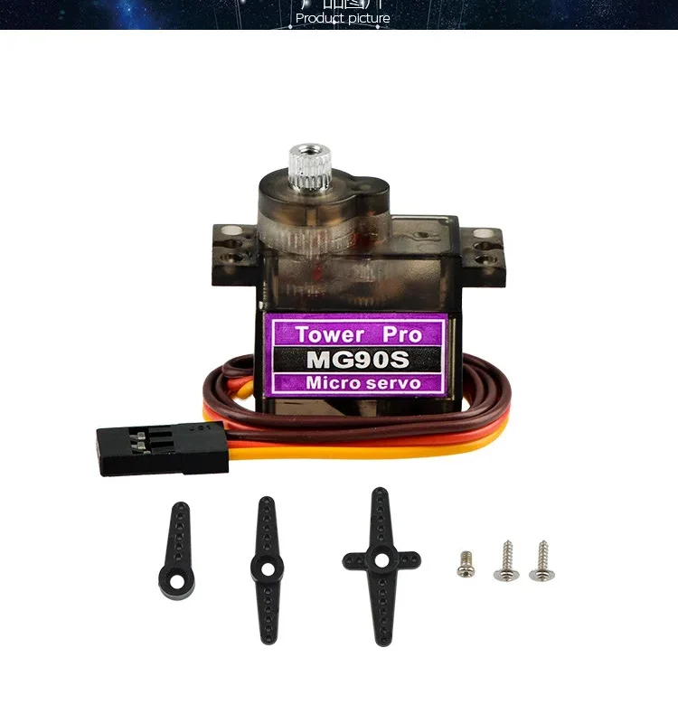 Servomotor con engranaje de metal  MG90S