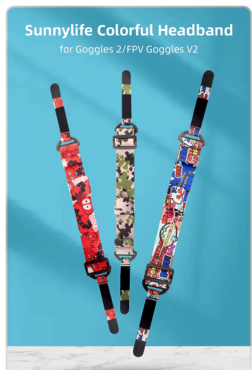 Straps Googles v2, V1 y Dji Googles 2 Color ROJA