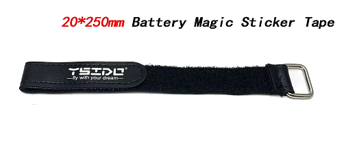 YSIDO Magic Sticker Tape Nylon Lipo Strap 20x250mm (1 UNIDAD)
