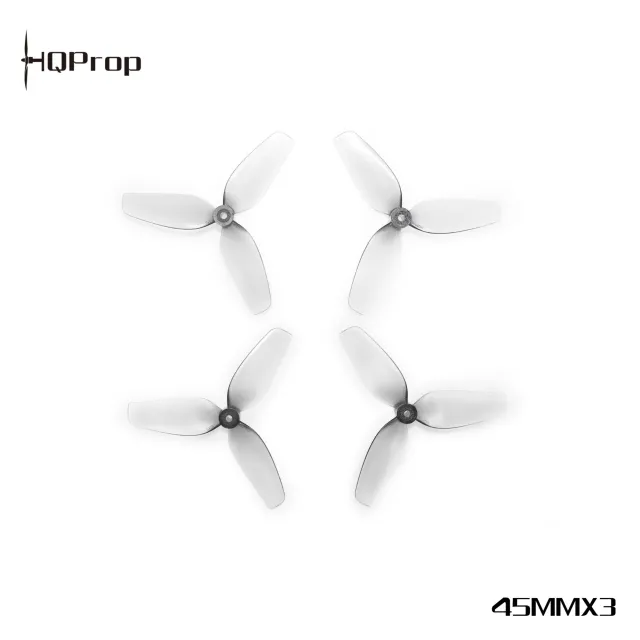 HQ Micro Whoop Prop 1.8X1.2X3(45MM) (2CW+2CCW)-Poly Carbonate-1.5MM Shaft (Meteor V1 V2)