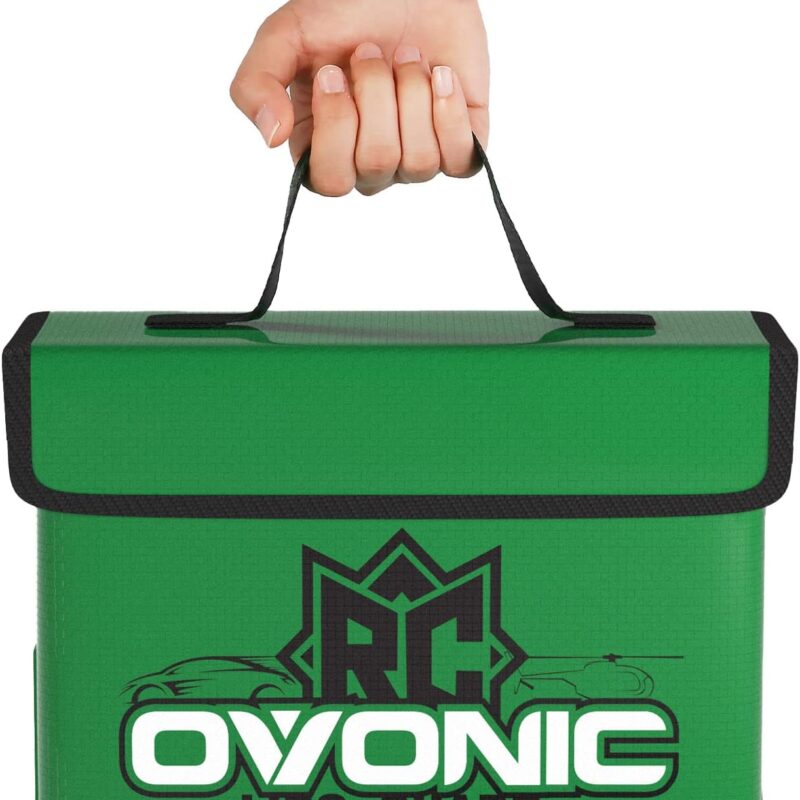 Bolsa de seguridad OVONIC Lipo, ignífuga y a prueba de explosiones